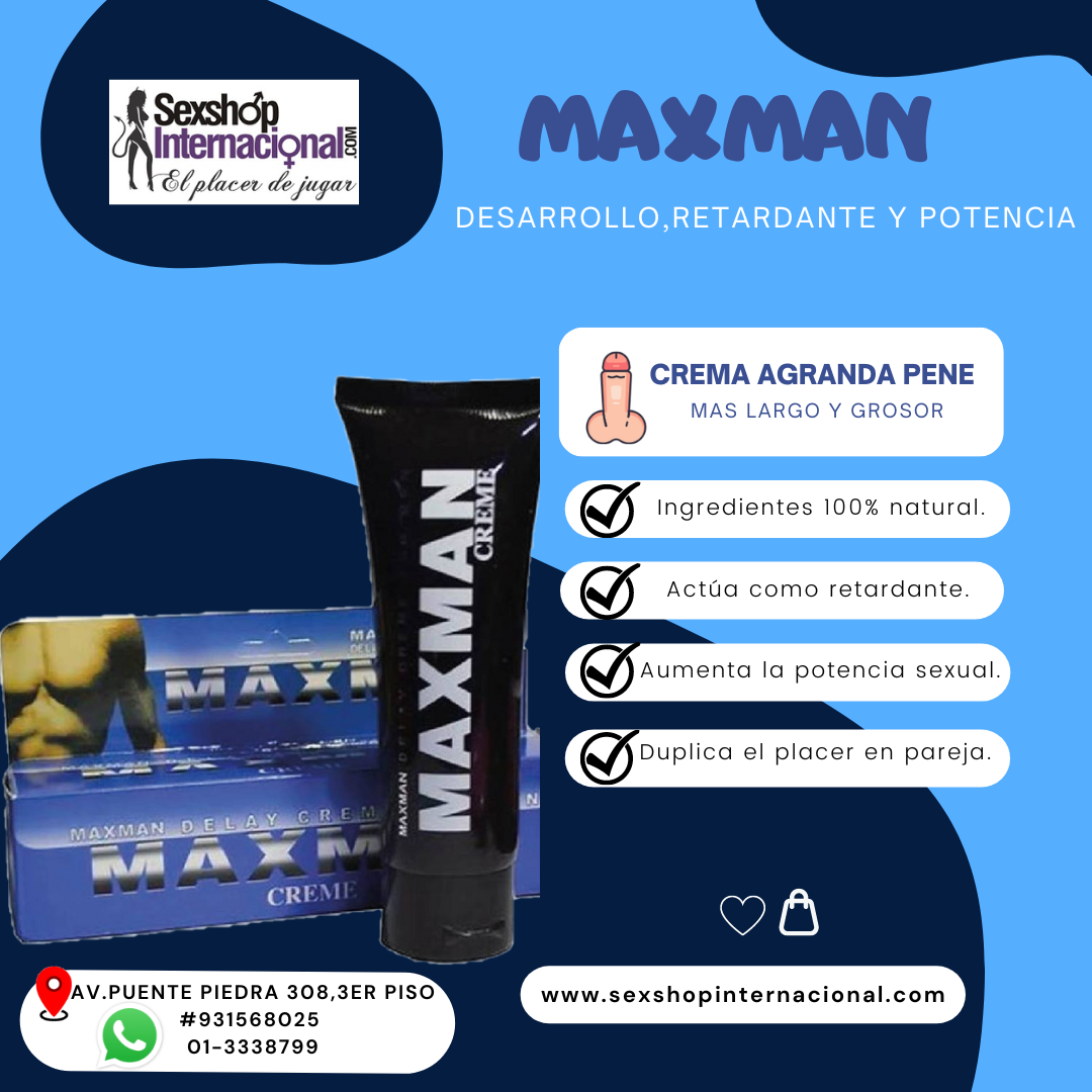 MAXMAN CREMA DESARROLLO VIRILRETARDANTE Y POTENCIA 931568025